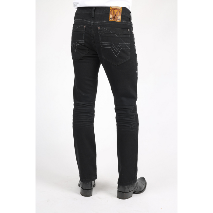 Platini Holt Men's Black Boot Cut Jeans