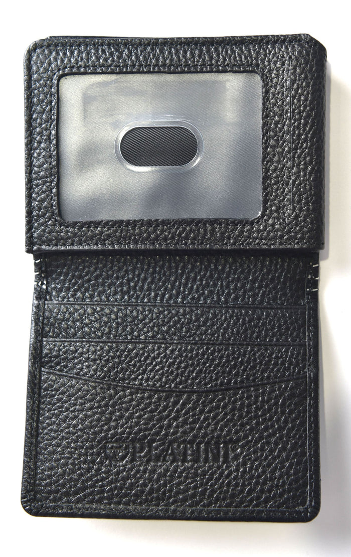 Platini Men's Genuine Leather Wallet- Black