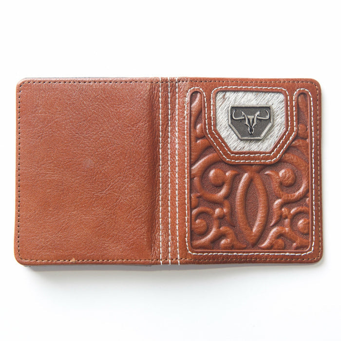 Platini Men's Genuine Leather Wallet- Cognac