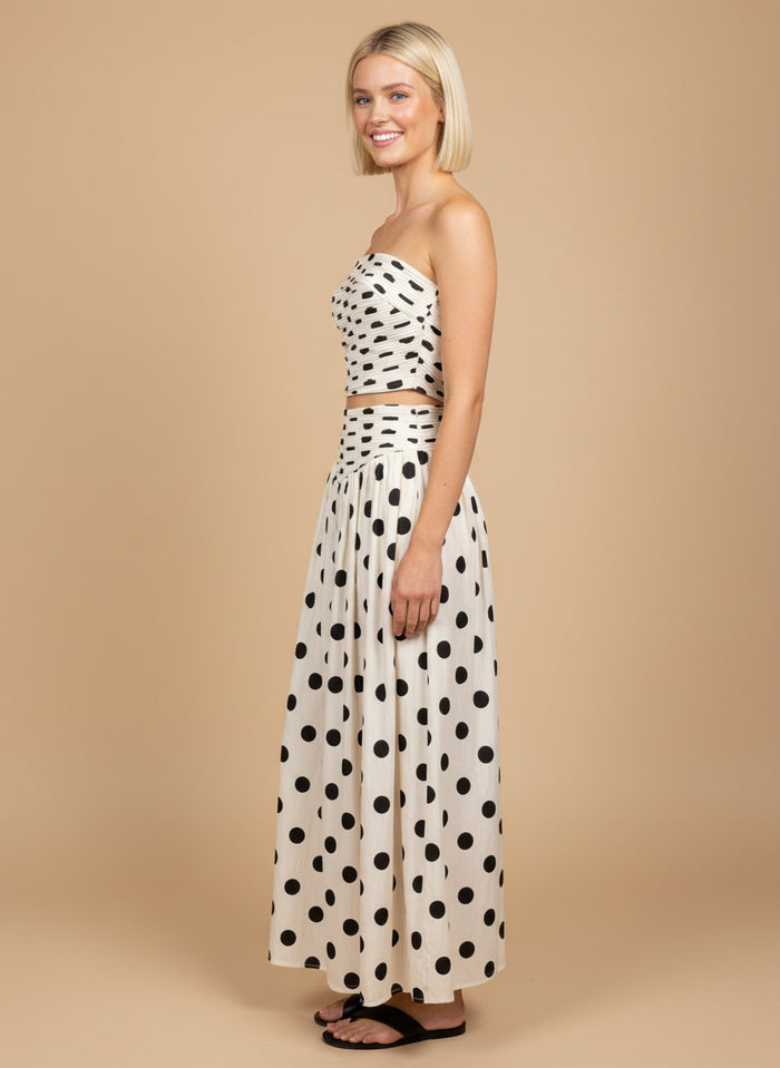Polka Dot Tube Top + Maxi Dress Set