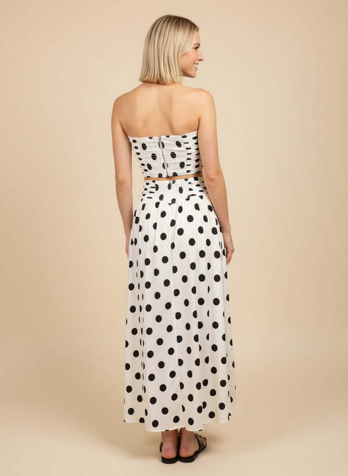 Polka Dot Tube Top + Maxi Dress Set