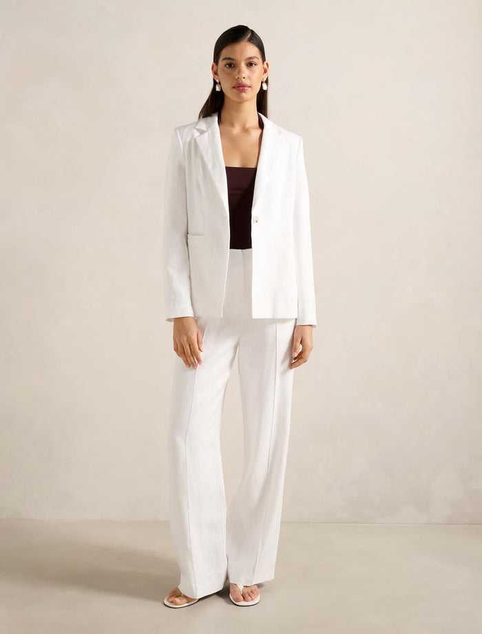 Posey Linen Wide Leg Pants Forever New