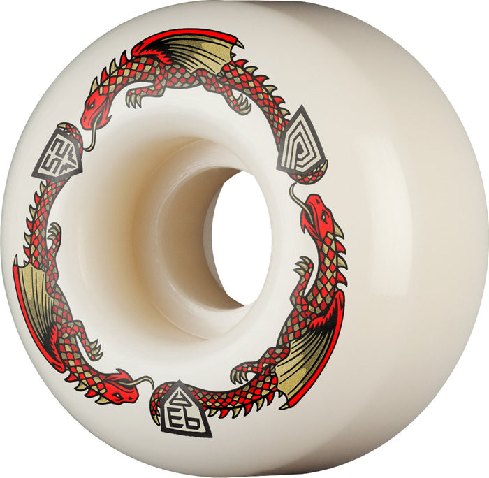 POWELL PERALTA DRAGON FORMULA WHEELS V1 93A RED SKATEBOARD WHEELS
