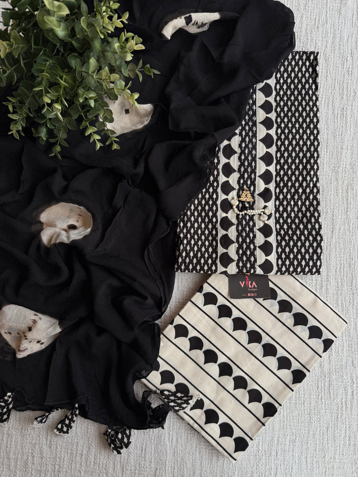 Printed cotton suit material