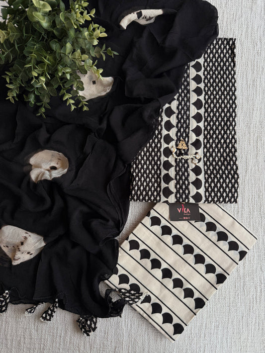 Printed cotton suit material