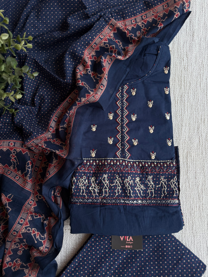 Printed cotton suit material