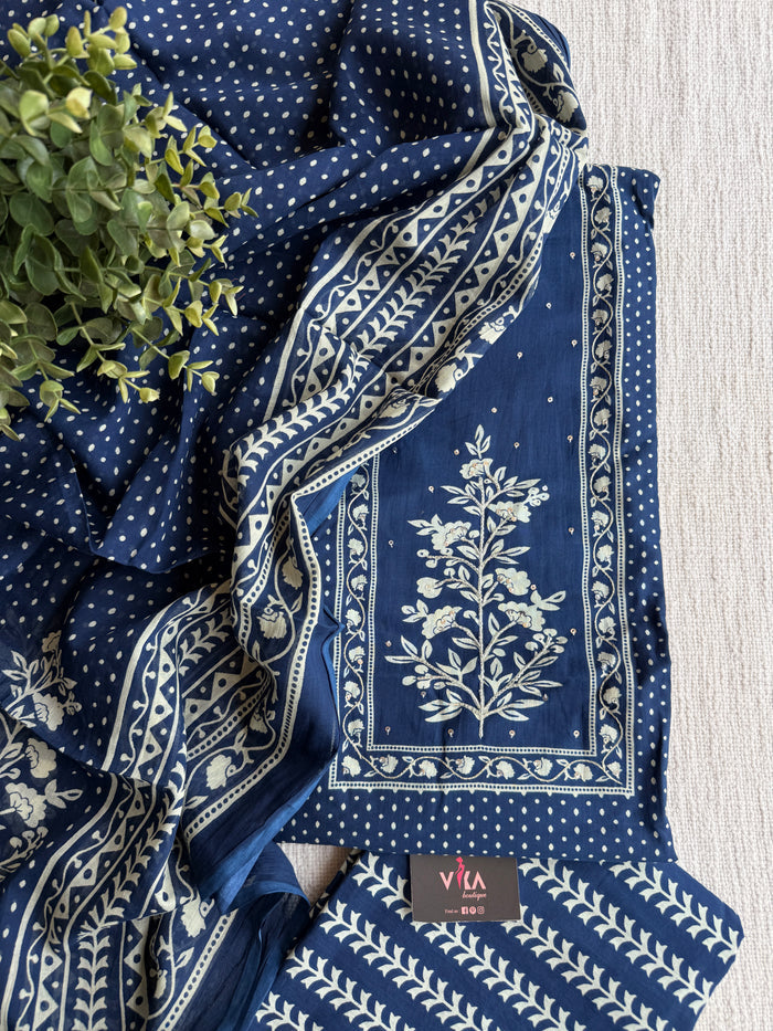 Printed cotton suit material