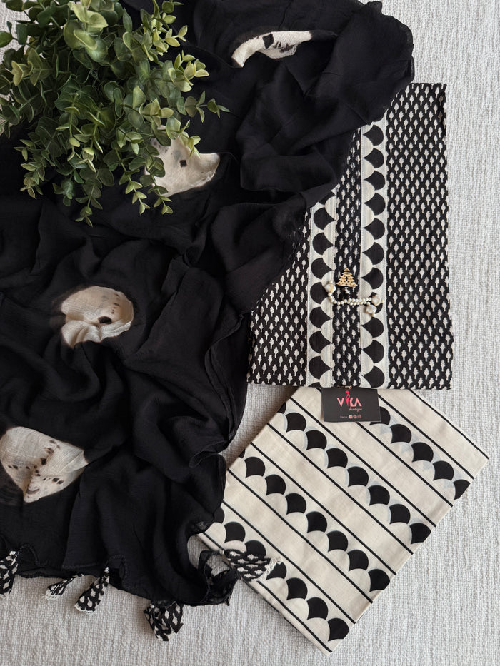 Printed cotton suit material