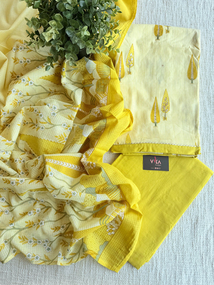 Printed cotton suit material