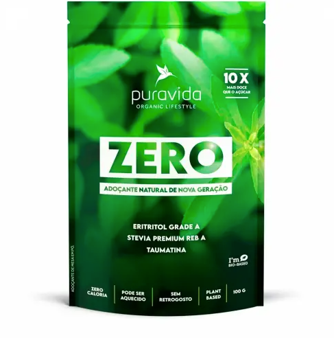 PURAVIDA | Adoçante Natural Zero com Stévia e Eritritol (100 gramas)