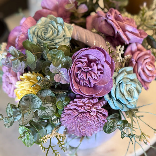 Purple Basket Arrangement