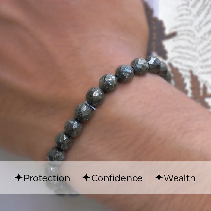 Pyrite Bracelet  – Diamond Cut
