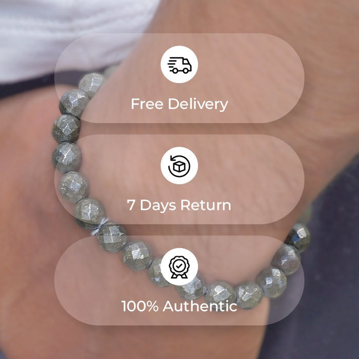 Pyrite Bracelet  – Diamond Cut