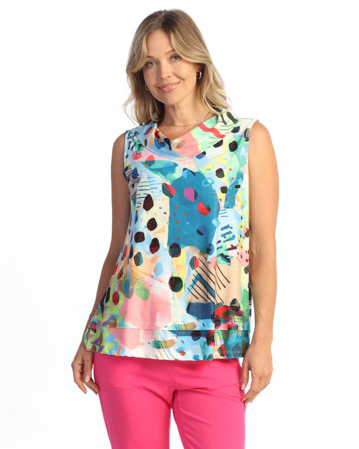 Quill Texture Sleeveless Top - QT1