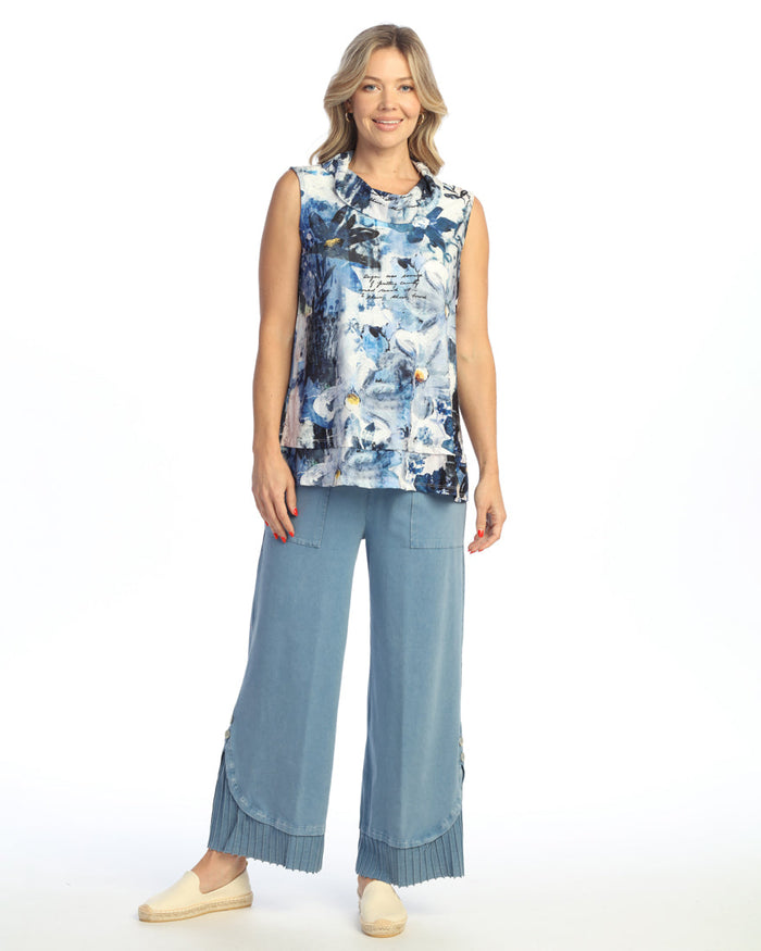 Quill Texture Sleeveless Top - QT1