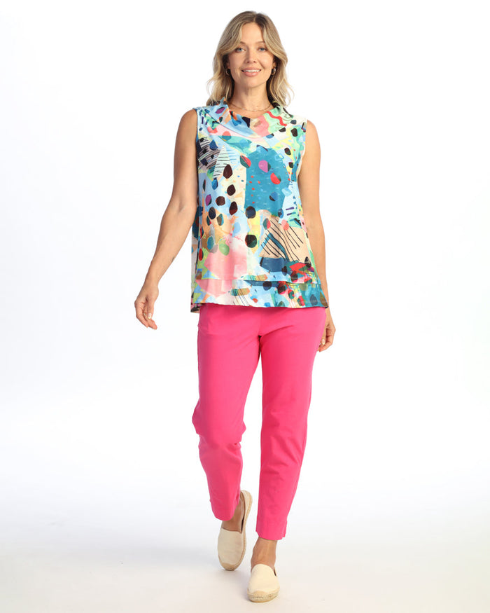 Quill Texture Sleeveless Top - QT1