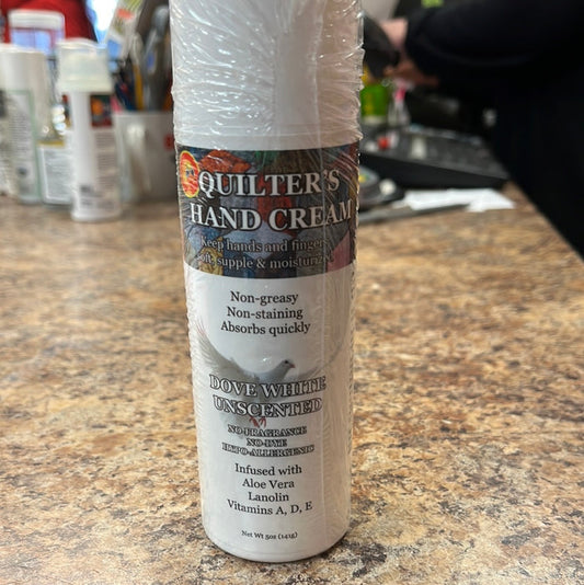 Quilter’s Hand Cream Unscented Dove White Bernina Jeff Sewing Machine Tools Supplies Accessories