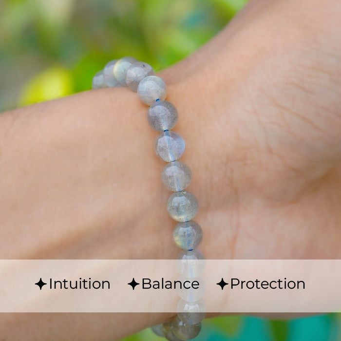 Rainbow Moonstone Beads Bracelet