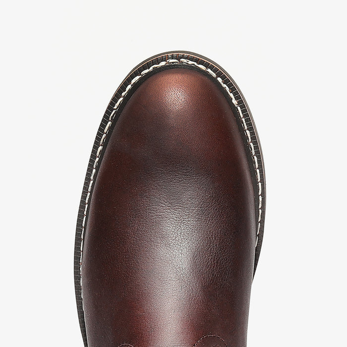 Rancher 10" Men's Pull-On Work Boot - Dark Brown