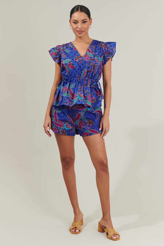 Rayanne Indigo Zaferia Bermuda Shorts