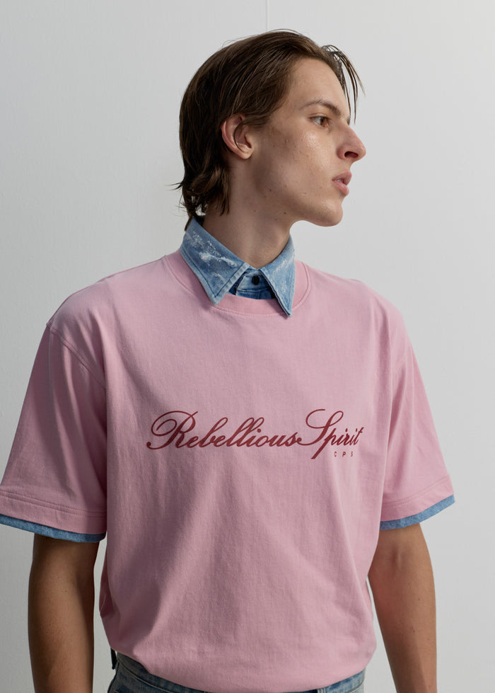 REBELLIOUS SPIRIT PRINTED TOP