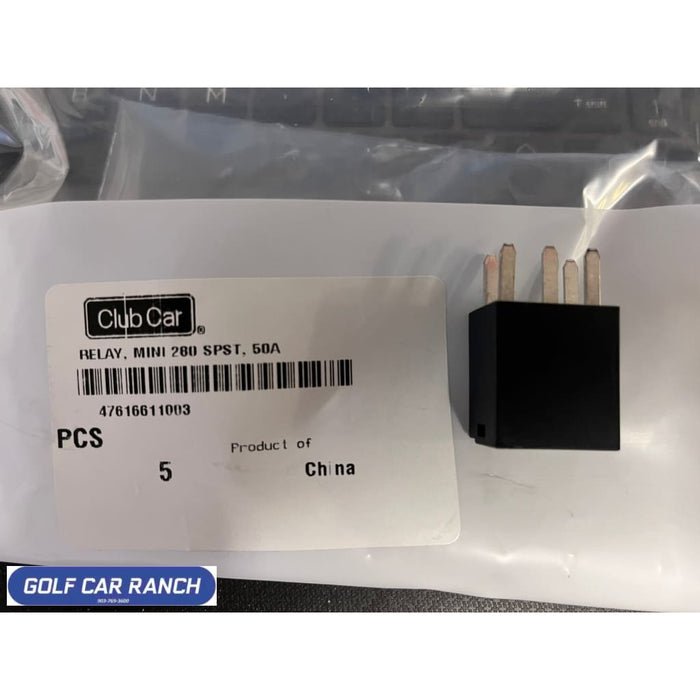 47616611003 CLUB CAR RELAY MINI 280 SPST 50A Relay