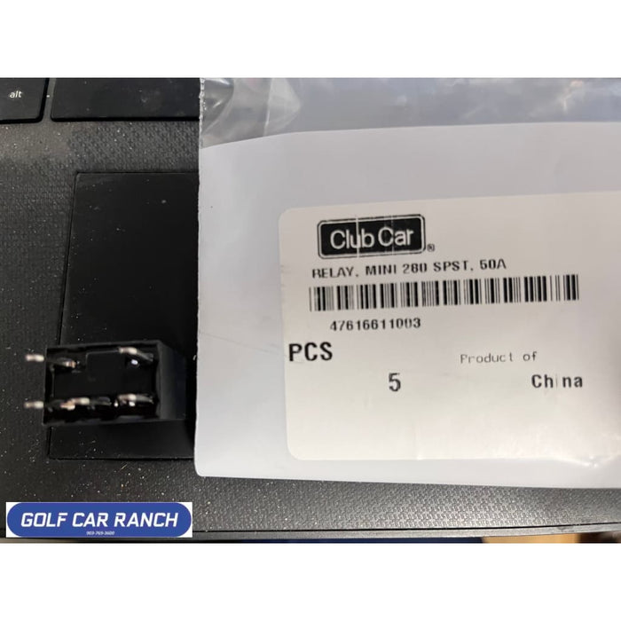 47616611003 CLUB CAR RELAY MINI 280 SPST 50A Relay
