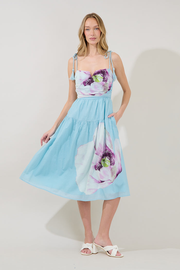 Rensie Midi Dress Floral