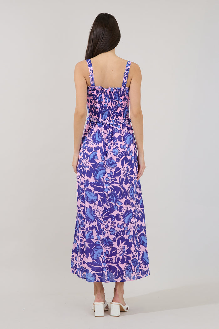 Riela Smocked Maxi Dress Floral