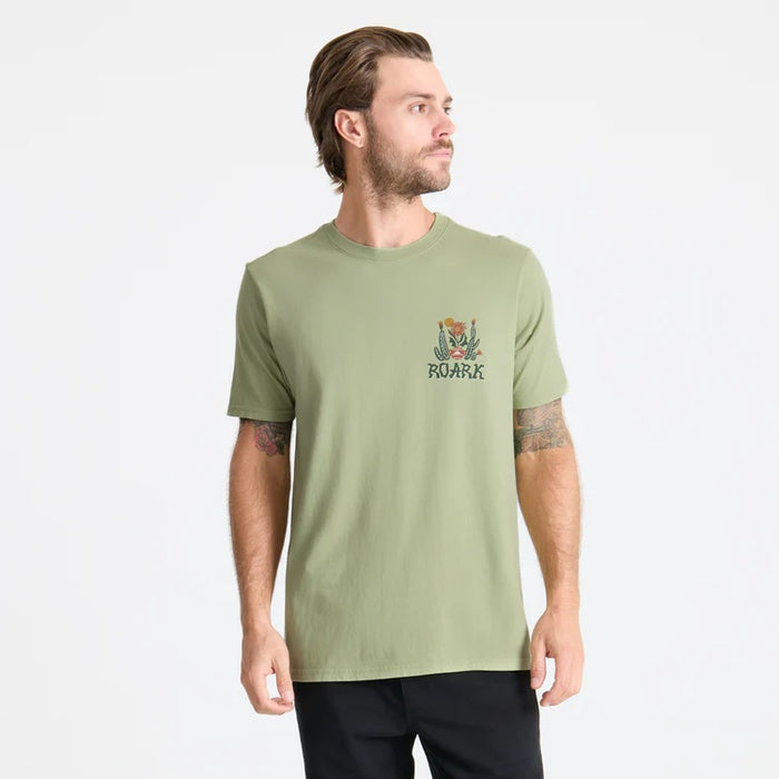 ROARK CACTUS GARDEN PREMIUM TEE SEAFOAM MENS T-SHIRT