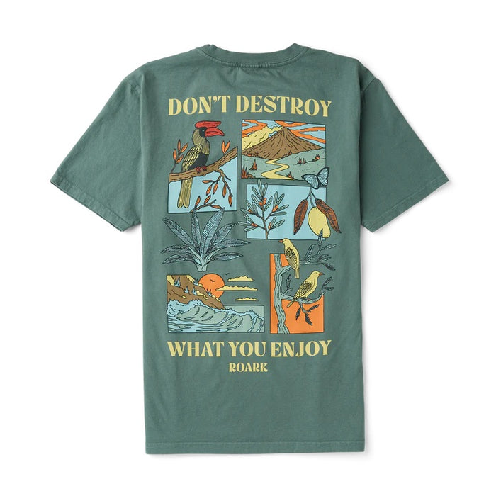ROARK ENJOY SLATE GREEN MENS T-SHIRT
