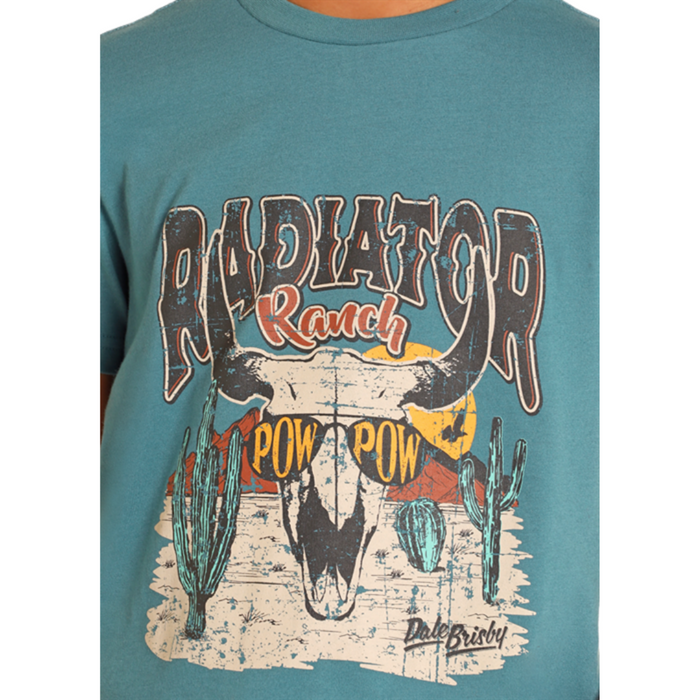Rock & Roll Denim Dale Brisby "Radiator Ranch" Tee - Teal