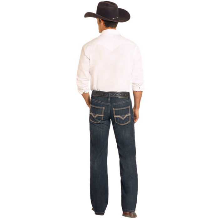 Rock & Roll Denim Dark Wash Straight Jeans