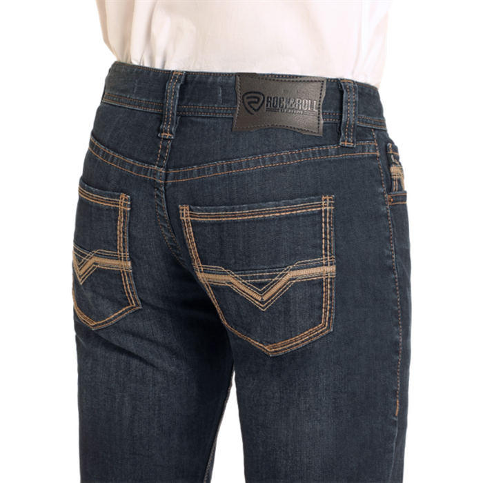 Rock & Roll Denim Dark Wash Straight Jeans