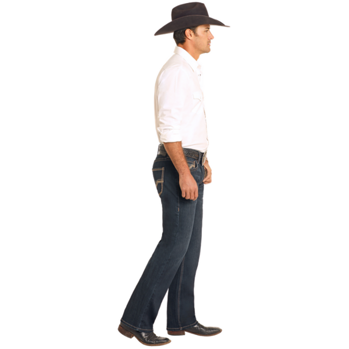 Rock & Roll Denim Dark Wash Straight Jeans
