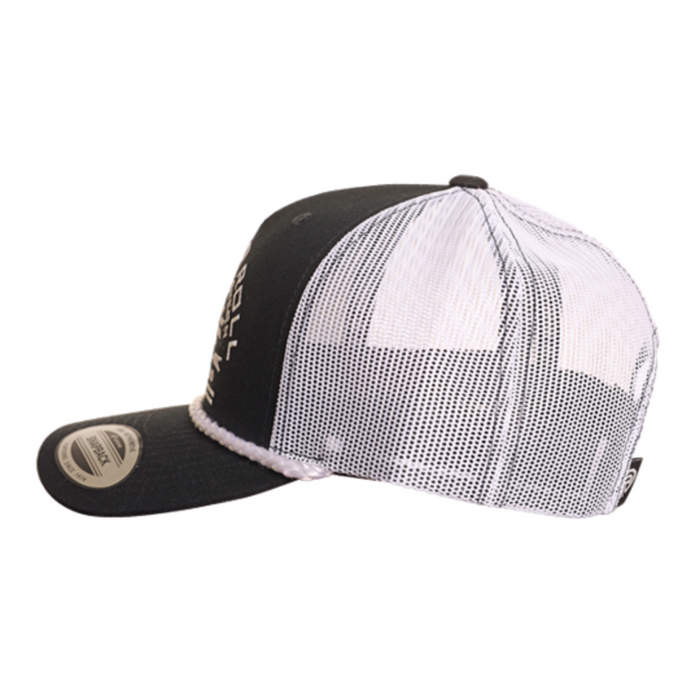 Rock & Roll Denim Logo Aztec Trucker Cap - Black
