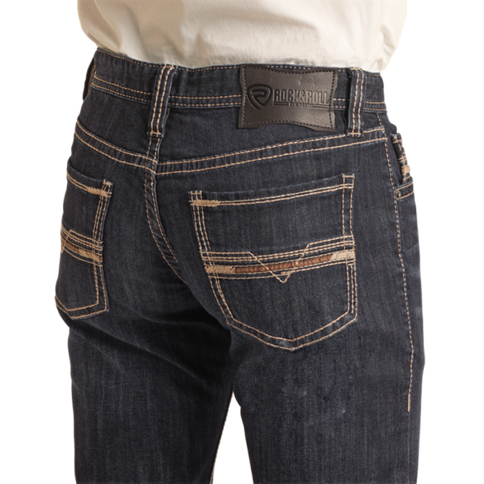 Rock & Roll Denim Revolver Slim Straight Jeans