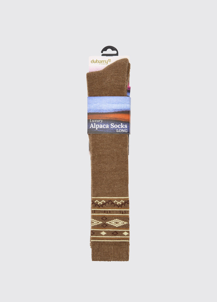 Rolestown Fair Isle Alpaca socks - Elk