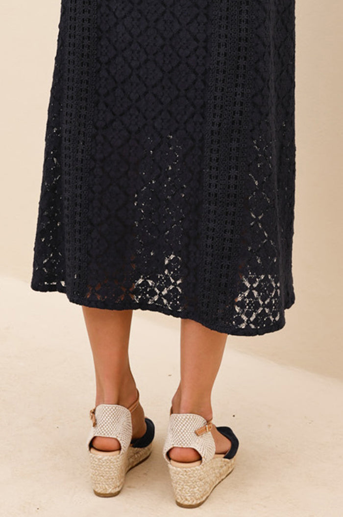 Ronnie peep toe | Navy