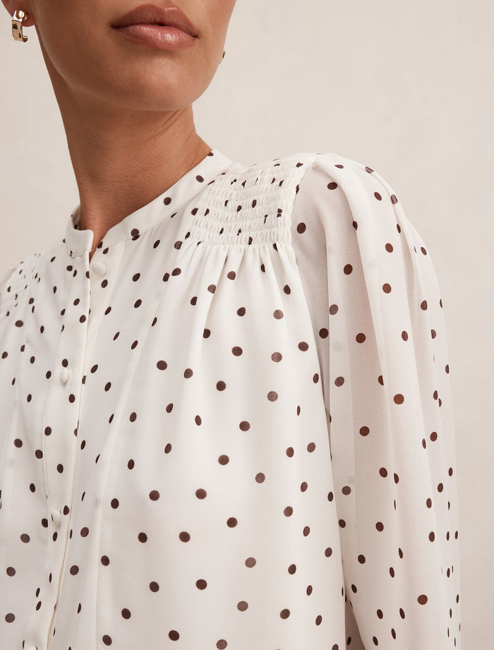 Rory Sheering Blouse Forever New