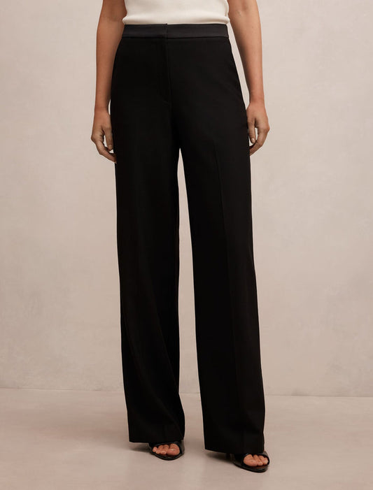 Rose Wool Suit Pants Black Suit Forever New