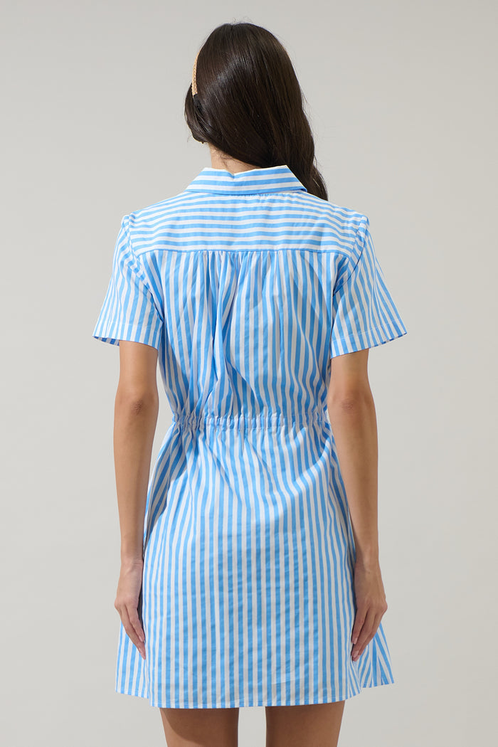 Saida Striped Kenda Shift Mini Dress