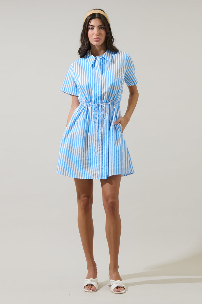 Saida Striped Kenda Shift Mini Dress