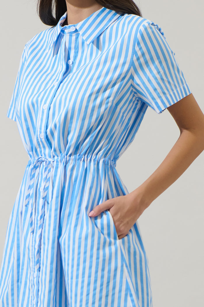Saida Striped Kenda Shift Mini Dress