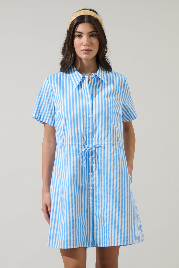 Saida Striped Kenda Shift Mini Dress