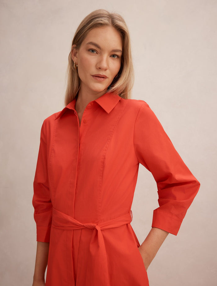 Sally Cotton Shirt Midi Dress Forever New