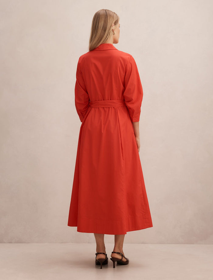 Sally Cotton Shirt Midi Dress Forever New