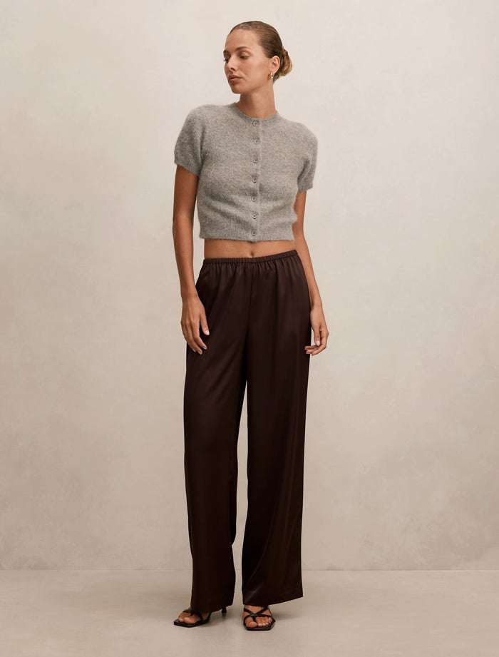 Sara Satin Wide Leg Pants Forever New