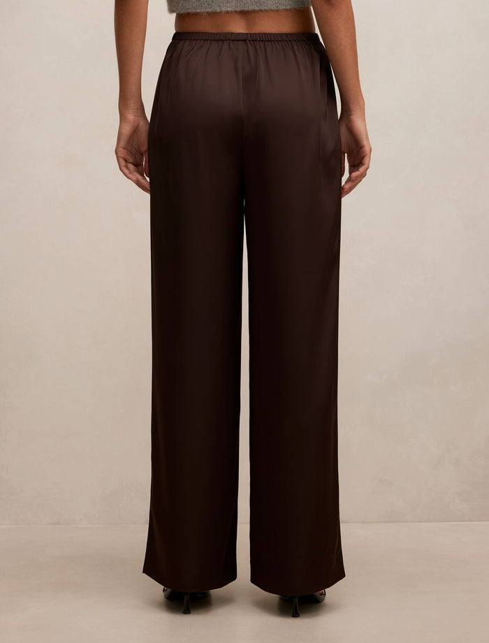 Sara Satin Wide Leg Pants Forever New