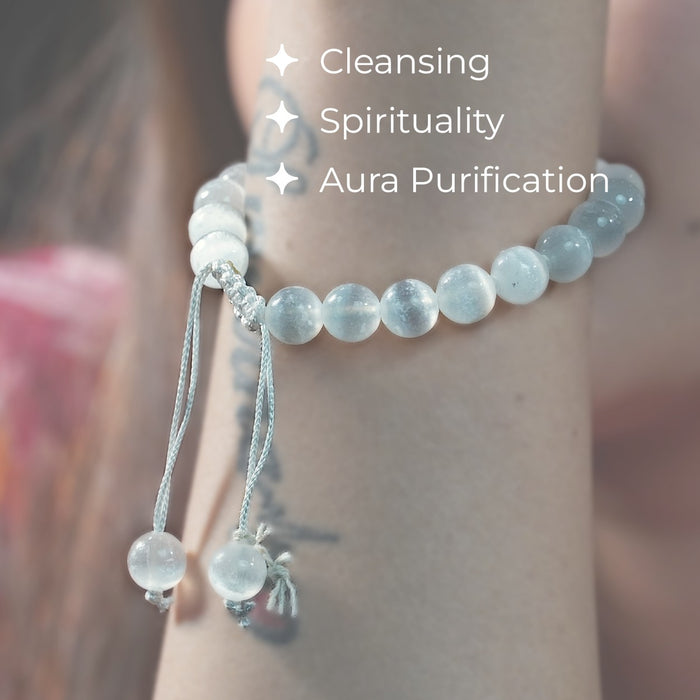 Selenite - Single Dori Bracelet
